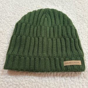 Clear Creek Green Knit Beanie